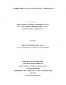 INFORME SOBRE LA APLICACIÓN DE LA SECUENCIA DIDACTICA