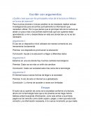 Escribir con argumentos. ¿Cuáles crees que son los principales retos de la lectura en México en la era de internet?