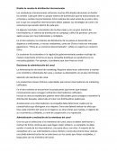 Diseño de canales de distribución internacionales