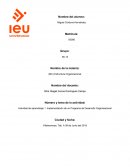 Actividad de aprendizaje 1. Implementación de un Programa de Desarrollo Organizacional