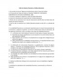 Taller de Sistema Financiero y Política Monetaria