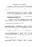 Ensayo sobre la educación en Colombia