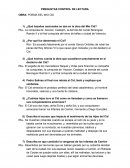 PREGUNTAS CONTROL DE LECTURA OBRA: POEMA DEL MIO CID