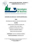 PROGRAMA DE SESIÓN & GUÍA DE INSTRUCCIÓN