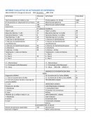 INFORME EVALUATIVO DE ACTIVIDADES DE ENFERMERIA