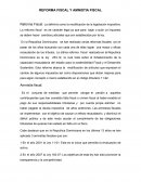REFORMA FISCAL Y AMNISTIA FISCAL