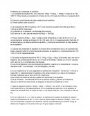Problemas de Constantes de Equilibrio