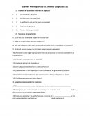 Examen “Mensajes Para Los Jóvenes” (capítulos 1-5) s/r