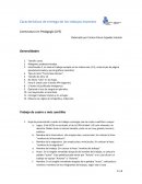 Características de entrega de los trabajos impresos