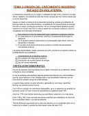 ORIGEN DEL CRECIMIENTO MODERNO INICIADO EN INGLATERRA