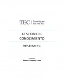 GESTION DEL CONOCIMIENTO REFLEXION # 1