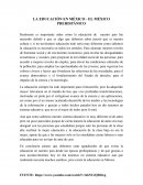 LA EDUCACIÓN EN MÉXICO - EL MÉXICO PREHISPÁNICO