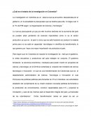 ¿Cuál es el estado de la investigación en Colombia?
