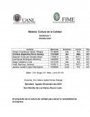 Materia: Cultura de la Calidad
