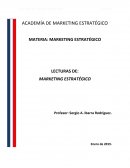 LECTURAS DE: MARKETING ESTRATÉGICO