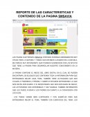 REPORTE DE LAS CARACTERISTICAS Y CONTENIDO DE LA PAGINA SMSAVIA