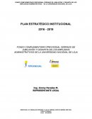 PLAN ESTRATÉGICO INSTITUCIONAL. FONDO COMPLEMENTARIO PREVISONAL CERRADO DE JUBILACIÓN Y CESANTÍA DE LOS EMPLEDOS ADMINISTRATIVOS DE LA UNIVERSIDAD NACIONAL DE LOJA