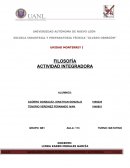FILOSOFÍA ACTIVIDAD INTEGRADORA