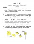 P R A C T I C A No. 6 CUANTIFICACIÓN DE PRECIPITADOS CRISTALINOS (DETERMINACIÓN GRAVIMÉTRICA DE AZUFRE COMO SULFATOS)