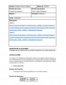 Propuesta de un proyecto ante un problema específico de su área profesional