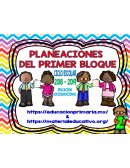 PLANEACIÓN DEL PRIMER BLOQUE DE EDUCACIÓN SOCIOEMOCIONAL