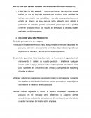 ASPECTOS QUE DEBEN CUBRIR EN LA EXPOSICIÓN DEL PRODUCTO