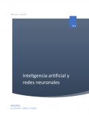 Inteligencia Artificial y Redes Neuronales