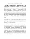 ARGUMENTACION DE LAS EVIDENCIAS DE ESPAÑOL
