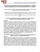 EVALUACIÓN DE DIVERSIDAD BIOLÓGICA DE ARBUSTOS Y POSIBLE IMPACTO AMBIENTAL EN LA ESTACIÓN BIOLÓGICA LA FLORIDA