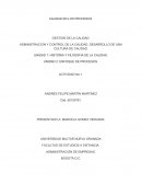 Administracion y control de la calidad, desarrollo de una cultura de calidad