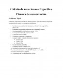 Calculo de camara frigorifica