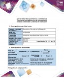 Vicerrectoría Académica y de Investigación Guía de actividades y rúbrica de evaluación