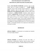 ESTATUTOS SOCIALES Y ACTA CONSTITUTIVA