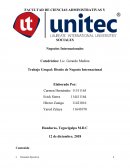 Trabajo Grupal: Diseño de Negocio Internacional