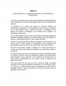 Ensayo ¿Qué aporte da a la pedagogía infantil la historia de la psicología?