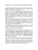 La antigua roma II : monarquía, Republica y crisis, de Rómulo a Julio Cesar