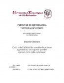 Cuál es la Utilidad de estudiar funciones algebraicas, será que se pueden aplicar en la vida cotidiana?