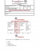 Ejercicio en Power Point