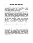 Las reglas de la “sana critica”