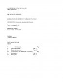 Introducción al estudio del Derecho Tema: Investigación #1