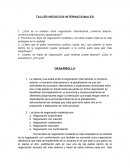 TALLER NEGOCIOS INTERNACIONALES