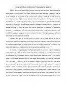 Comentario de la conferencia "Para qué sirve la ética"