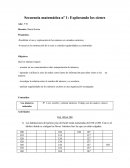 Secuencia matemática nº 1: Explorando los cienes