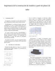 Importancia de la construcción de modelos a partir de planos de taller. Página 1