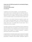 Ensayo sobre la ISO 22301 sobre gestión de la continuidad del Negocio