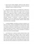 Curso la materia “Pedagogía”