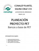 Bancas a base de PET