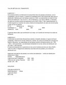 TALLER MÉTODO DEL TRANSPORTE