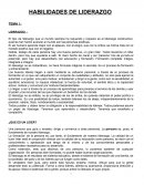 Habilidades del liderazgo