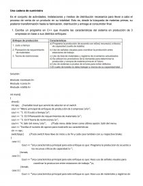 El programa en C   que muestre las características del sistema en producción de 3 empresas. Página 1